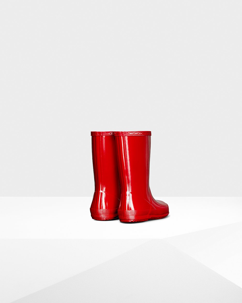 Kids Hunter Original First Classic Gloss - Rain Boots Red - 0935-CQTSZ